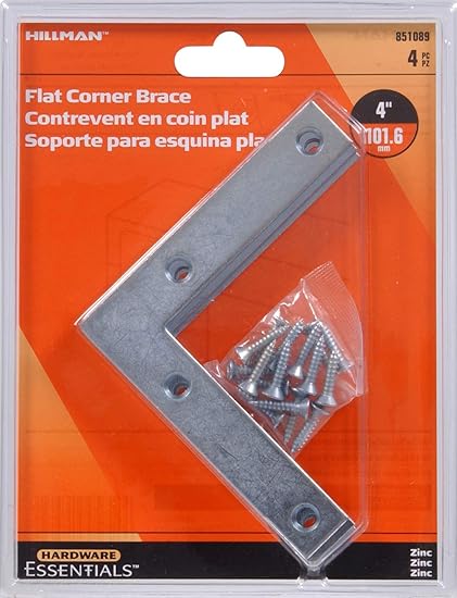 851089 Flat Corner Iron Zinc 4