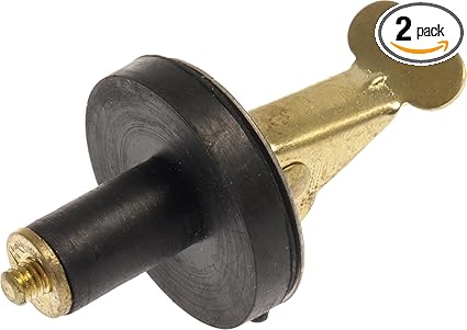 58257 Drain Plug, 3/8-7/16-Inch, 2-Pack, Black and Gold