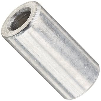 Small Parts 371210RSA Round Spacer, Aluminum, Plain Finish, #10 Screw Size, 3/8