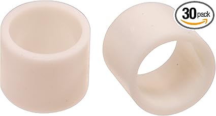 58023 3/8 x 3/8-Inch Natural Nylon Spacer, Number-10, 30-Pack , White