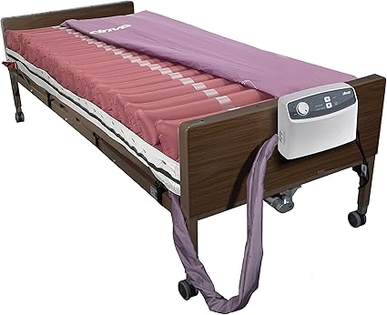 Drive Medical 14027 Med-Aire Low Air Loss Mattress Replacement System with Alternating Pressure, Dark Purple