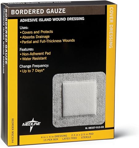 Medline Bordered Gauze, 4