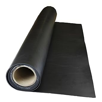 Rubber Sheet, Neoprene Economy Grade, Rubber Width 12 in, Rubber Length 12 in, Rubber Thickness 1/16 in, 40A, Plain Backing