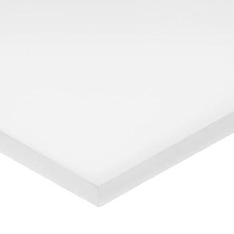 Polypropylene Sheet, 3/4 in Thick x 24 in Wide x 24 in Long