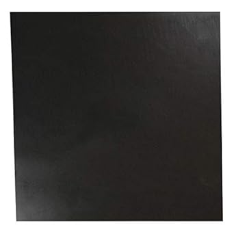 Rubber Sheet, Viton, Rubber Width 12 in, Rubber Length 12 in, Rubber Thickness 3/32 in, Black, 70A