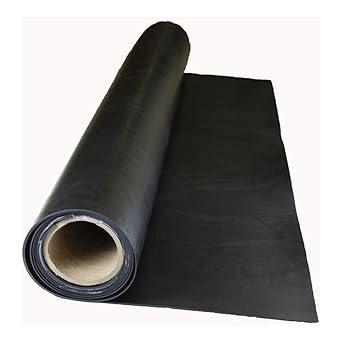 Rubber Sheet, Neoprene Economy Grade, Rubber Width 6 in, Rubber Length 36 in, Rubber Thickness 3/32 in, 60A, Adhesive Backing