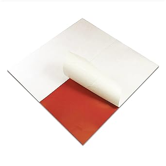 Rubber Sheet, Silicone, Rubber Width 12 in, Rubber Length 12 in, Rubber Thickness 3/32 in, 30A, Adhesive Backing