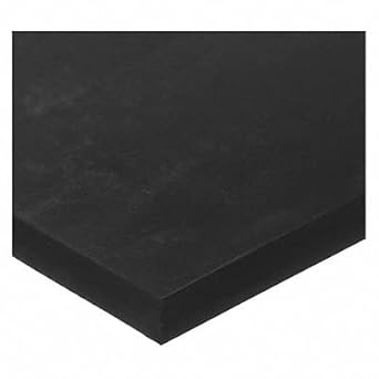 Rubber Sheet, Neoprene Rubber, Width 24 in, Rubber Length 12 in, Rubber Thickness 1/16 in, 30A