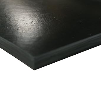 Small Parts 30-007-125-036-048 Neoprene Sheet, 70A Durometer, Smooth Finish, No Backing, Black, 0.125