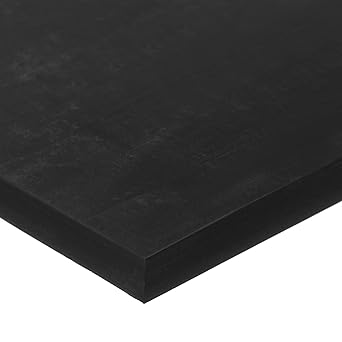 EPDM Rubber Roll, Flame Retardant, Fire Resistant, 60A, 1/8 in Thick x 36 in Wide x 10 ft. Long