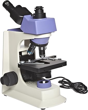 CK-103 Trinocular Compound Microscope, WF10x Eyepieces, Infinity Plan Objectives, 40x-1000x Magnification, Brightfield, Halogen Illumination, Abbe Condenser, Iris Diaphragm, Mechanical Stage, 170V-270V AC