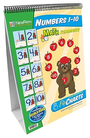 NewPath Learning Numbers 1-10 Curriculum Mastery Flip Chart Set, Early Childhood