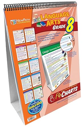 NewPath Learning Language Arts Flip Chart Set - Grade 8