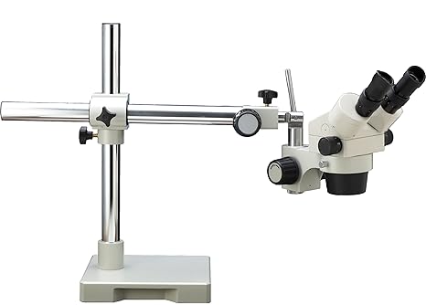 Luxo 18714 System 250 Stereo-Zoom Binocular Microscope Single Boomstand, 6.5X to 45X Magnification