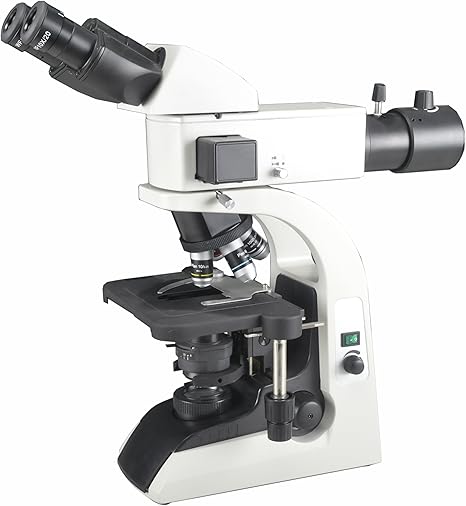 BS-2070FT (LED) Fluorescence Trinocular Compound Microscope, WF10x Eyepieces, Infinity Plan Objectives, 40x-1000x Magnification, LED Illumination, Abbe Condenser, Aperture Diaphragm, Mechanical Stage, 110V