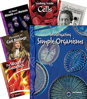 Teacher Created Materials - Classroom Library Collections: Cellular Biology - 6 Book Set - Grades 6-8 - Guided Reading Level Q - S