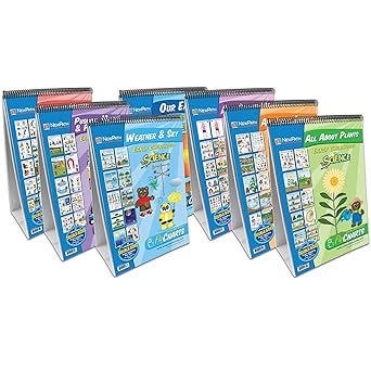 NewPath Learning 7 Piece Science Readiness Flip Chart Set, Early Childhood