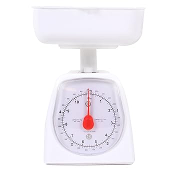 hand2mind Dual-Dial Analog Platform Scale, 5 kg Scale, Kitchen Scales, Weighing Scales, Classroom Supplies for Teachers Elementary, Teacher Supplies, School Supplies