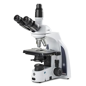 iScope Trinocular Compound Microscope with Eyepieces, PLI Plan 4/10/S40/S100x Oil iOS Objectives, Rackless Stage and 3W NeoLED™ Köhler Illumination, Globe Scientific | Euromex EIS-1153-PLI