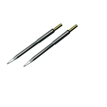 Metcal PTTC-802 PTTC Series Tweezer Cartridge for Ceramic and High Thermal Demand Applications, Blade, 1mm Tip Thickness, 1.3mm Tip Size, 16.5mm Tip Length