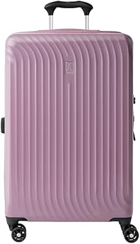 Travelpro Maxlite Air Hardside Expandable Checked Luggage, 8 Spinner Wheels, Lightweight Hard Shell Polycarbonate Suitcase, Orchid Pink Purple, Checked Medium 25-Inch