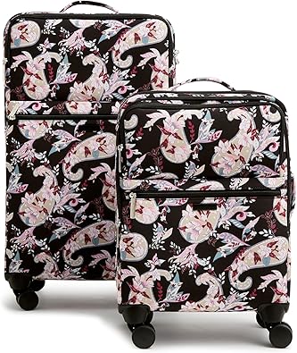 Vera Bradley Softside Rolling Suitcase Luggage, Botanical Paisley