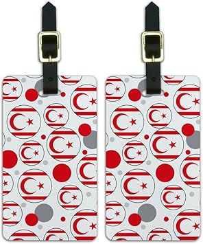 Graphics & More Country National Flag T-z - Turkish Republic Of Northern Cyprus Country Flag Carry-On Luggage, White