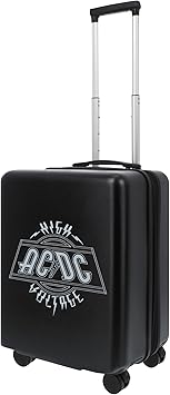 FUL AC/DC 22.5 Inch Carry On Luggage, Hardshell Rolling Suitcase with Spinner Wheels, Black