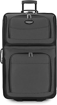 Travel Select Amsterdam Expandable Rolling Upright Luggage, Gray, Checked-Large 29-Inch