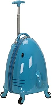 Rockland Jr. Kids' My First Hardside Spinner Luggage,Telescoping Handles, Shark, Carry-On 19-Inch