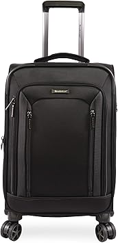 Elswood Spinner Suitcase, Black, Carry-On