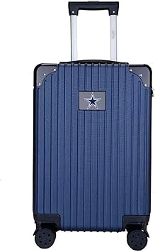 Denco 21-inch Two-Toned Hardside Carry-On Luggage Spinner, Navy