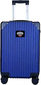 Denco 21-inch Two-Toned Hardside Carry-On Luggage Spinner, Navy