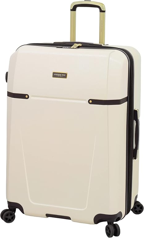 London Fog Brentwood II Expandable HARDSIDE Spinner, Cream, 29-Inch