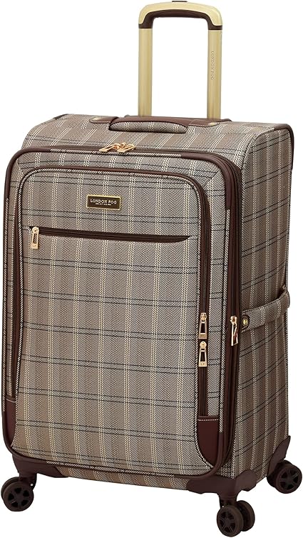 London Fog Brentwood II Expandable Spinner, Cappuccino, 25-Inch