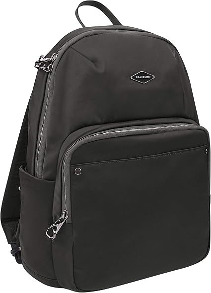 Travelon Women's Anti-Theft Parkview Backpack, Black, 14 x 15 x 5