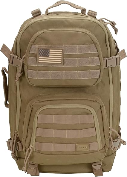 Rockland Military Tactical Laptop Backpack, Tan, Large