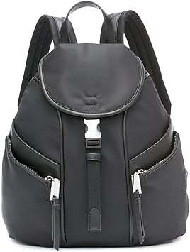 Calvin Klein Shay Organizational Backpack, Black/Silver