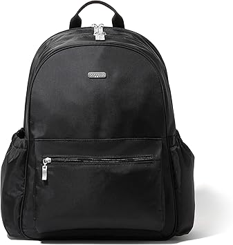 Baggallini Womens Essential Laptop Backpack, Black