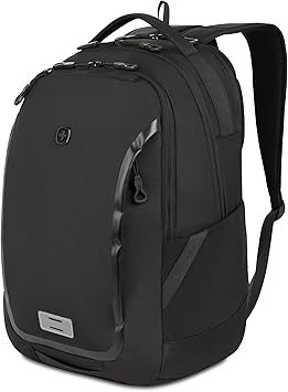 SwissGear Shield Laptop Backpack, Black, 18.5”x12”x6”