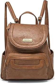 MultiSac womens Major Backpack, Pecan Flowers, One Size US