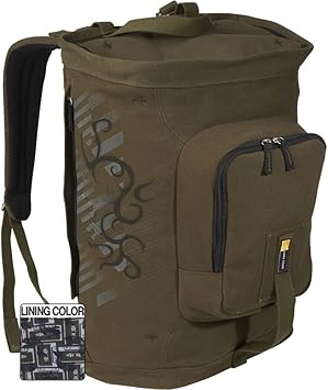 Case Logic SNB-15F 15.4-Inch Fullsize Canvas Lifestyle Backpack (Green)