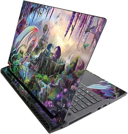 MightySkins Skin for Alienware M17 R3 (2020) & M17 R4 (2021) - Dragon Paradise | Protective Viny wrap | Easy to Apply and Change Style | Made in The USA