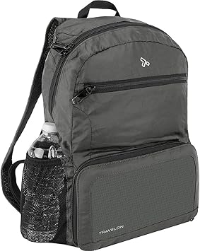 Travelon Anti-theft Packable Backpack, Charcoal