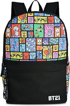 BT21 LINE FRIENDS Laptop Backpack, Computer Travel Bag, Multi, Standard