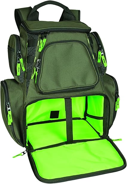 Wild River CLC WN3606 Multi-Tackle, Mulit-Pocket, Large Backpack, Fishing Bag, Without Trays