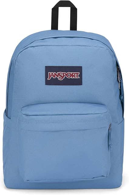 JanSport SuperBreak Plus Backpack with Padded 15-inch Laptop Sleeve and Integrated Bottle Pocket - Spacious and Durable Daypack for Work and Travel - Elemental Blue