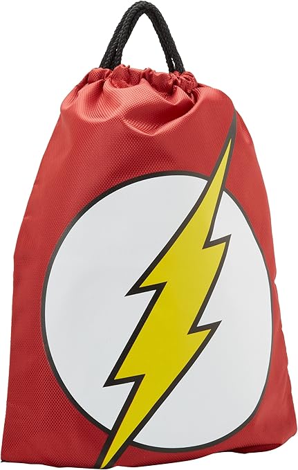 Dc Comics Men's The Flash Logo Back Sack, Red, One Size