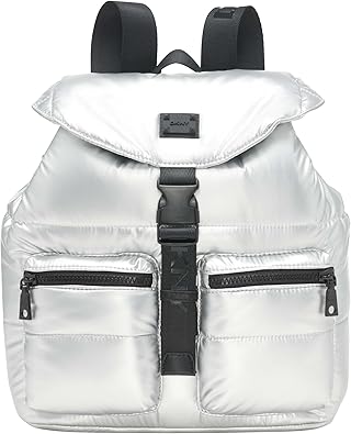 DKNY Avia Backpack, Silver/Black