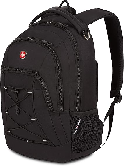 SwissGear 1186 Bungee Backpack, Black, 17-Inch